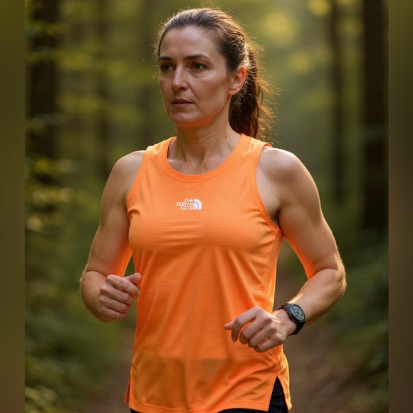 The North Face Other - NORTHFACE Girls NeverStop Tank Bright Cantaloupe 18/20 NWT